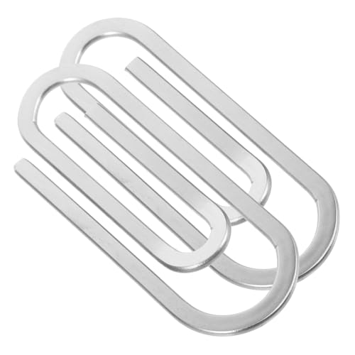 BESTYASH 2 Stück Geldklammer für Herren und Damen Langlebiger Bargeldhalter mit Chromfinish Schlankes Design Doppelseitig Passt Fronttasche Praktische Alternative zur Geldbörse von BESTYASH