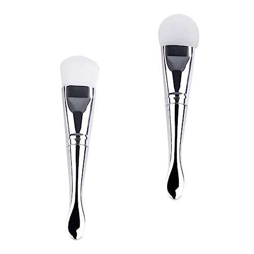BESTYASH 2 Stücke Maskenapplikator Pinsel für Hautpflege Silikon Schönheitspinsel mit Löffel für Schlafmasken Gesichtsmaskenapplikator von BESTYASH