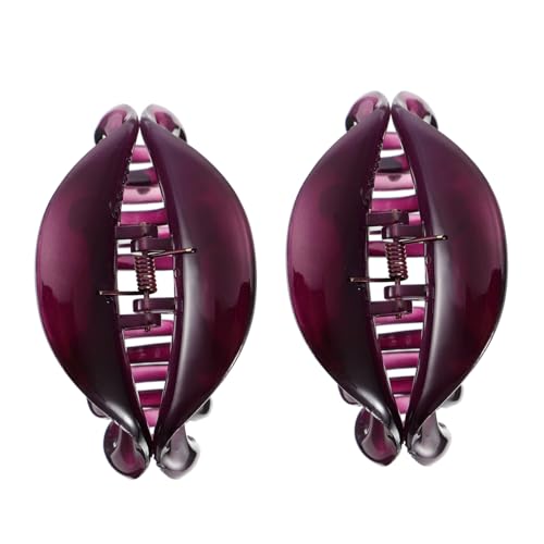 BESTYASH 2 Stück Große Haarklammern aus Acryl im Rutschfeste Haarspangen für Damen für Dickes und Dünnes Haar Stylischer Haarschmuck von BESTYASH