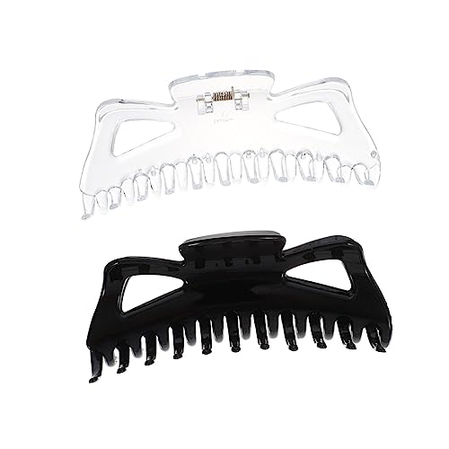 BESTYASH 2 Stück Große Haarklammern für Damen Schwarz Transparent Haarkralle mit Starkem Zahn Design für Dickes und Dünnes Haar Rutschfeste Styling Clips für Bad Makeup und Alltag BESTYASH 2 Stück Große Haarklammern für Damen Schwarz Transparent Haarkralle mit Starkem Zahn Design für Dickes und Dünnes Haar Rutschfeste Styling Clips für Bad Makeup und Alltag von BESTYASH