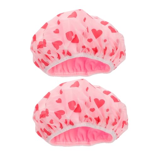 BESTYASH 2 Stück Haarkappe Fön Kappe Haarfarbe Kappe Bademütze Haarhaube Für Lockiges Haar Schlafhauben Für Damen Haarfärbemappe Duschhut Duschhaube Für Damen Shampoo-kappen Eva Rosa BESTYASH 2 Stück Haarkappe Fön Kappe Haarfarbe Kappe Bademütze Haarhaube Für Lockiges Haar Schlafhauben Für Damen Haarfärbemappe Duschhut Duschhaube Für Damen Shampoo-kappen Eva Rosa von BESTYASH
