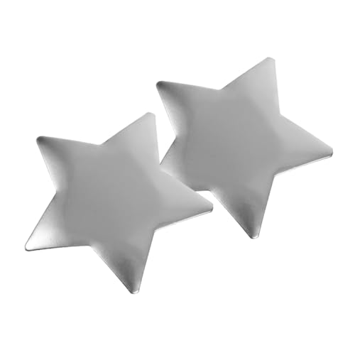 BESTYASH 2 Stück Haarnadel aus Metall Zubehör Mädchen Clips Stern Haarnadeln Sternhaarspangen für damen Star-Haar-Accessoire Sternclip-Haare Sternhaarklammern Haarspange aus Metall Silber von BESTYASH