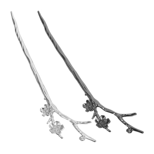 BESTYASH 2stücke Haarstäbchen Lange Haarnadeln Blumen Haarschmuck Zubehör Frauen Haar Bündel Sticks von BESTYASH