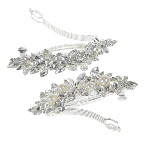 BESTYASH 2 Stück Haarspange mit Strass französisch Clips Mädchen Brötchen Dekorative Strasshaarklammern Haarspangen mit Strass Barrettes für Frauen Strass-Haarnadel Zinklegierung Silber BESTYASH 2 Stück Haarspange mit Strass französisch Clips Mädchen Brötchen Dekorative Strasshaarklammern Haarspangen mit Strass Barrettes für Frauen Strass-Haarnadel Zinklegierung Silber von BESTYASH