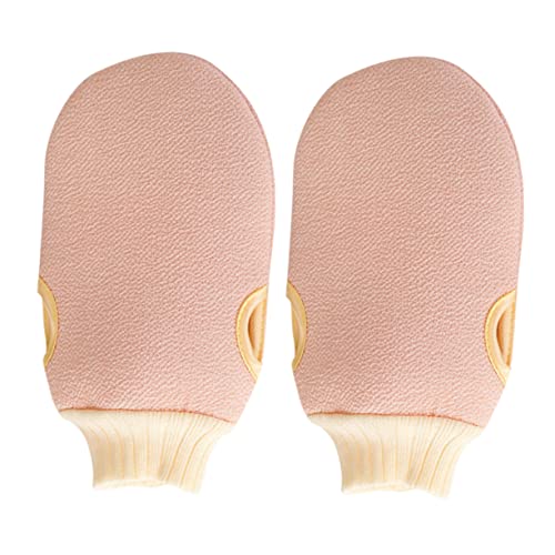 BESTYASH 2 Stück Handschuhe schrubben Duschschrubber Peeling Peelende Handschuhe Handtuch handtücher Schrubben von Handschuhen nach Körper Duschwäscher für den Körper von BESTYASH