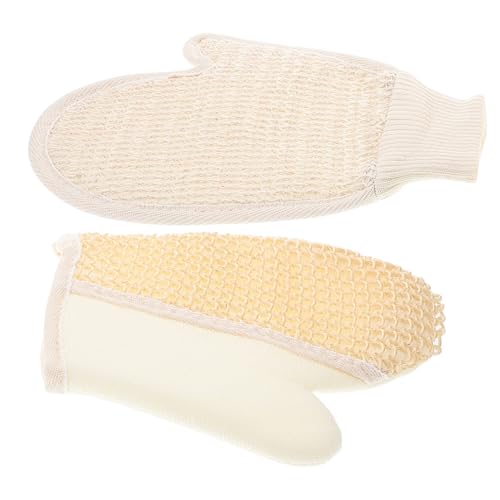 BESTYASH 2 Stück Handschuhe schrubben Luffa Peeling-Handschuh Erwachsene Männer tief duschzubehör massagehandschuhe Naturhandschuhe LOOFAH BAD -Schwämme Badehandschuh Sisal Beige BESTYASH 2 Stück Handschuhe schrubben Luffa Peeling-Handschuh Erwachsene Männer tief duschzubehör massagehandschuhe Naturhandschuhe LOOFAH BAD -Schwämme Badehandschuh Sisal Beige von BESTYASH