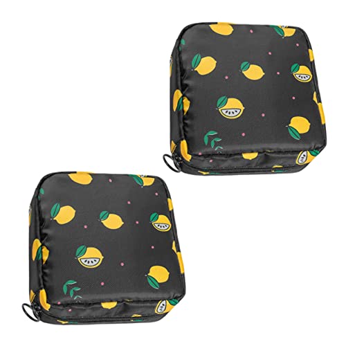 BESTYASH 2 Stück Hygienetasche für Damen Zipper Period Pouch zur Aufbewahrung von Binden Münzen und Karten Leichte und Praktische Kosmetiktasche mit Liebevollem Design von BESTYASH