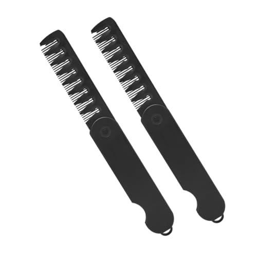 BESTYASH 2stücke Tragbare Faltbare Haarkämme Feiner Und Breiter Zahn Für Reisen Haargrooming Und Styling Für Männer Und Frauen von BESTYASH