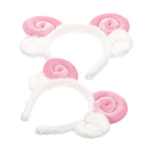 BESTYASH 2stücke Pack Schafsohr-haarband Cartoon Stirnband Party Kopfbedeckung Cosplay Stirnband Für Festivals Und Feiern von BESTYASH
