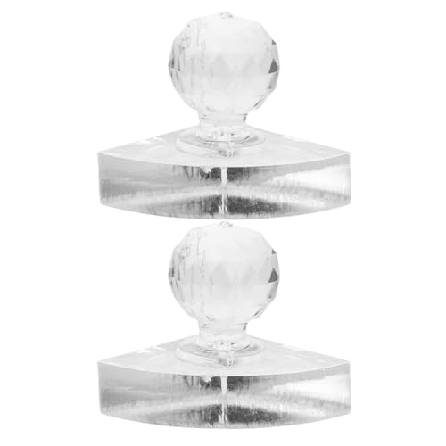 BESTYASH 2 Stück Kompression Scheiben Werkzeug Augenstempel Eyeliner-schablonenwerkzeug Eyeliner-stempel Kosmetischer Pressstempel Pulverstampfer Diy Rouge-tool Transparent Kristall von BESTYASH