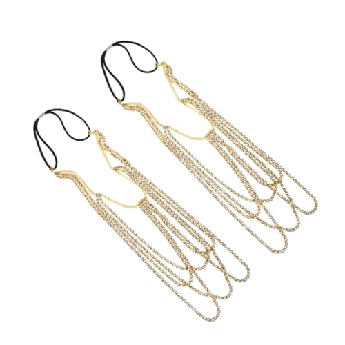 BESTYASH 2 Stück Layered Beinkette Oberschenkel Vintage Oberschenkelgürtel Beinkette Rave Bikini Körperarmband Schmuck Für Frauen Hochzeit Kostüm Sommerkleider Outfits von BESTYASH