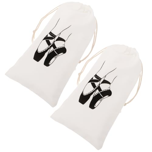BESTYASH 2stücke Ballettschuhtasche Mit Kordelzug Für Damen Und Mädchen Praktische Tanztasche Zum Verstauen Von Ballettschuhen Badeanzügen Und Toilettenartikeln Geeignet Für Sport Reisen Un von BESTYASH