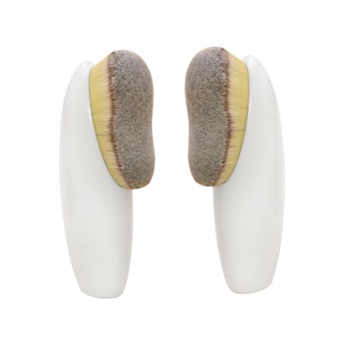BESTYASH 2stücke Foundation-pinsel Für Flüssiges Make-up Kosmetikpinsel Aus Hochwertigen Fasern Up-pinsel Für Concealer Lidschatten Puder Und Creme Für Gesichts-schönheitswerkzeuge Und Make von BESTYASH
