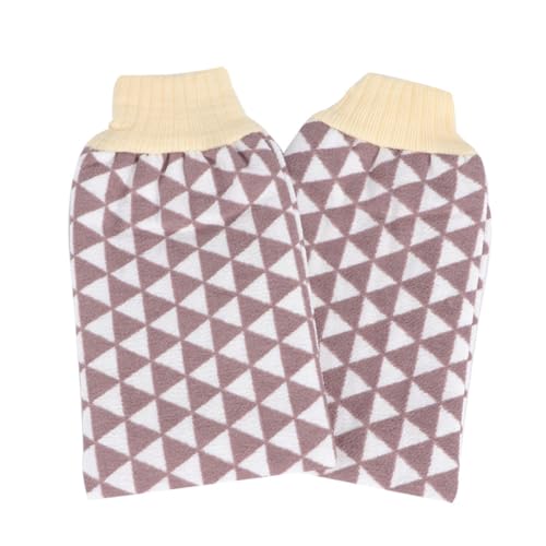 BESTYASH 2 Stück Massage Badetuch Exfolierende Badetücher mit Geometrischem Dreiecksmuster für Langlebig und Farblich Sortiert für Ganze Familie Zufällige Farbe von BESTYASH