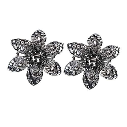 BESTYASH 2 Stück Metall Haarklammern mit Applikation Haarspangen für Damen Rutschfeste Krallenclips für Perfekten für Täglichen Gebrauch BESTYASH 2 Stück Metall Haarklammern mit Applikation Haarspangen für Damen Rutschfeste Krallenclips für Perfekten für Täglichen Gebrauch von BESTYASH