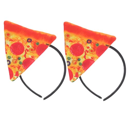 BESTYASH 2stücke Lustige Pizza-kostüm-haarbänder Für Junge Mädchen Verrückte Kopfbedeckung Für Halloween Weihnachten Und Pizza-partys Witzige Italienische Themen-dekoration Für von BESTYASH