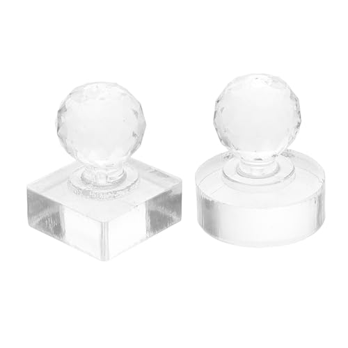 BESTYASH 2 Stück Plattenwerkzeug drücken Pulver Lidschatten-Presswerkzeug rauchig Kontur leere Metallpfannen Reparaturwerkzeug für Lidschattenpaletten Plastik Transparent von BESTYASH