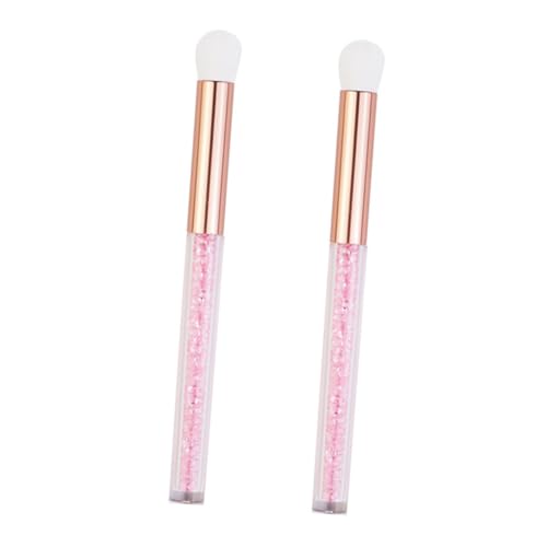 BESTYASH 2 Stück Praktischer Teiliges Make Up Pinsel für Frauen Weiche Dichte Borsten Sanfte Porenreinigung Vielseitiges Lidschatten und Gesichtsreinigungswerkzeug Leicht und Handlich Rosa von BESTYASH