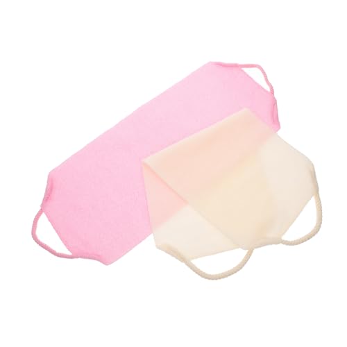BESTYASH 2 Stück Rückenreibestreifen Handtuchwickel Für Damen Übergröße Badetuch Für Damen Kreativer Badehandschuh Handschuh Peeling Badehandschuh Hautschrubber von BESTYASH