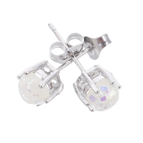 BESTYASH 2 Stück Runde Ohrstecker Damen Kupfer Ohrpiercing Minimalistisch Zeitlos Vielseitig für Alltag Party und Besondere Anlässe Schlicht Modisch von BESTYASH