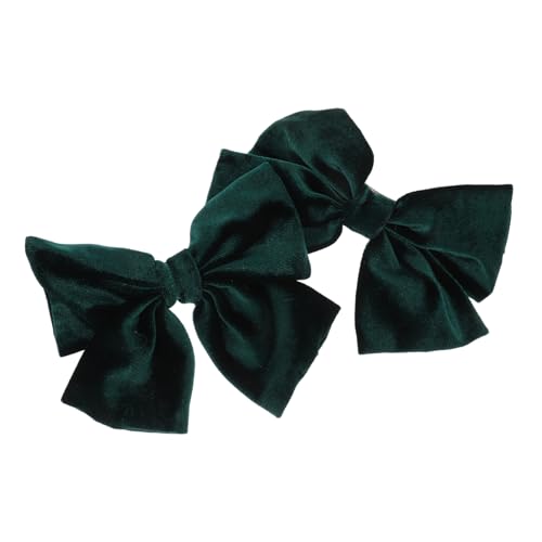 BESTYASH 2stücke Großes Haarklammern Mit Schleifen Für Frauen Und Mädchen Stabil Langlebig Und Süß Für Jede Gelegenheit Und Festliche Anlässe in Eleganter Dunkelgrüner Farbe von BESTYASH