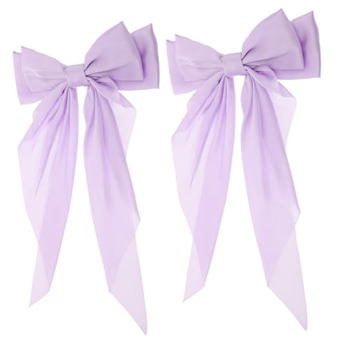 BESTYASH 2stücke Große Schleifen Haarklammern Mit Bunten Ribbons Stilvolle Haaraccessoires Für Damen Für Hochsteckfrisuren Und Alltagslooks von BESTYASH