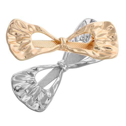 BESTYASH 2stücke Teiliges Haarklammern Mit Schleifen Elegante Goldene Haarspangen Für Damen Sicherer Halt Und Stilvolles Design Für Jeden Anlass Inklusive Alltagsgebrauch Und Besondere von BESTYASH