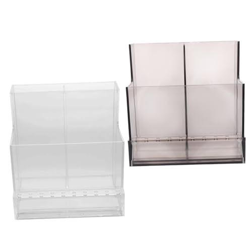 BESTYASH 2stücke Nagelbohrer Aufbewahrungsbox Mit Multi-slot Organizer Für Nagelschleifköpfe Und Maniküre-zubehör Praktische Lagerung Für Salon Und Zuhause von BESTYASH