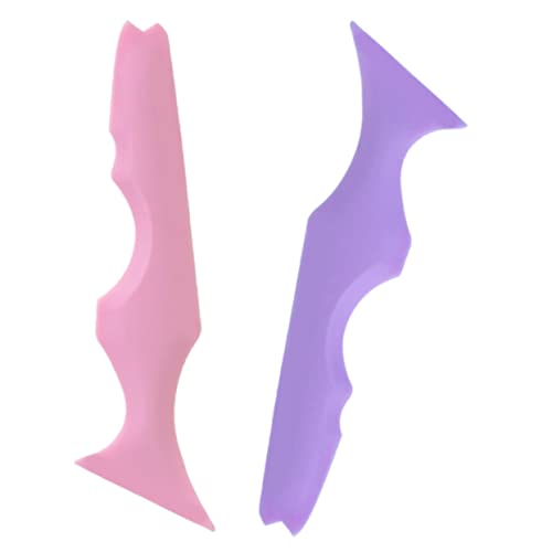 BESTYASH 2stücke Silikon-eyeliner-schablonen Lippenstift Make-up-tool Mascara Applikator Multifunktions-eyeliner-hilfe Make-up-zubehör von BESTYASH