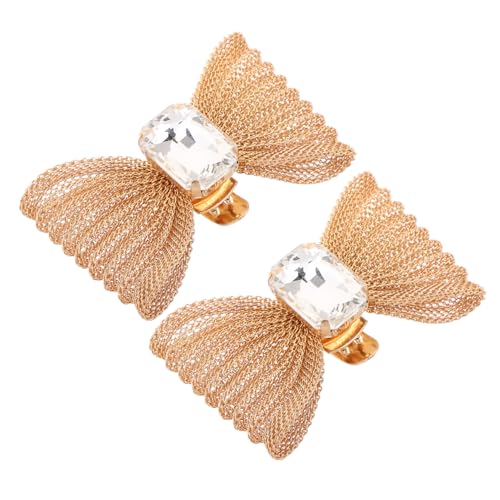 BESTYASH 2 Stück Strass Schuhclips Schmetterling Abnehmbare Schuhdekoration aus Legierung für High Heels Damen Verstellbare Komfortable Schuhschnalle Modische Accessoires für Party von BESTYASH