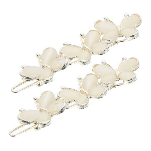 BESTYASH 2 Stück Teiliges Schmetterling Haarklammern Damen Stilvolle Haarspangen für Frisur Vielseitig Einsetzbar für Zufällige Farben Zufällige Farbe von BESTYASH