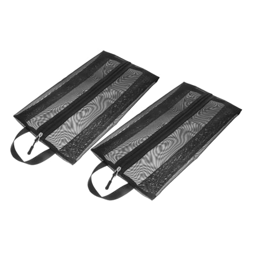 BESTYASH 2 Stück Tragbare Schuhbeutel Reise aus Atmungsaktivem Mesh mit Praktischem Tragegriff Staubdicht und Leicht für Männer und Frauen für Outdoor Geschäftsreisen und Urlaub von BESTYASH