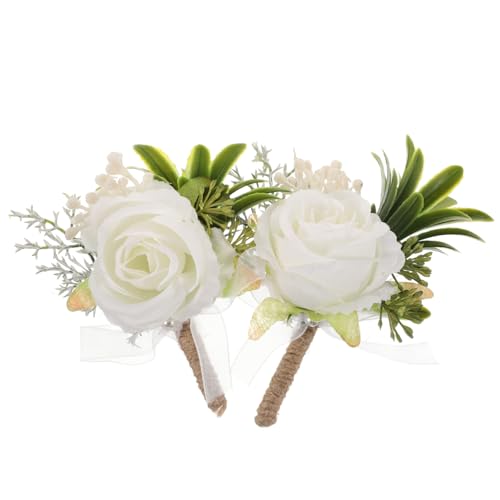 BESTYASH 2 Stück Trauzeugen-corsage Herren Ansteckblume Gefälschte Blumenkorsage Abschlussball-boutonniere Pfingstrose Ansteckblume Bräutigam Corsage Tasche Im Knopfloch Plastik BESTYASH 2 Stück Trauzeugen-corsage Herren Ansteckblume Gefälschte Blumenkorsage Abschlussball-boutonniere Pfingstrose Ansteckblume Bräutigam Corsage Tasche Im Knopfloch Plastik von BESTYASH