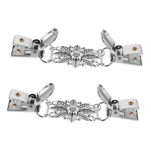 BESTYASH 2 Stück Vintage Damen Schal Clips aus Robustem Zinklegierung Elegante Brosche für Kleid Hemd Vielseitiger Pullover Cardigan Verschluss Modische Kleidung Accessoires für von BESTYASH