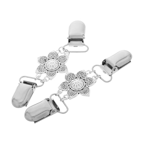BESTYASH 2 Stück Vintage Damen Schalclips mit Floralem Design Strickjacken und Kleidungs Broschen für Sichere Befestigung von Schals Capes und Pullovern Vielseitig Einsetzbar und von BESTYASH