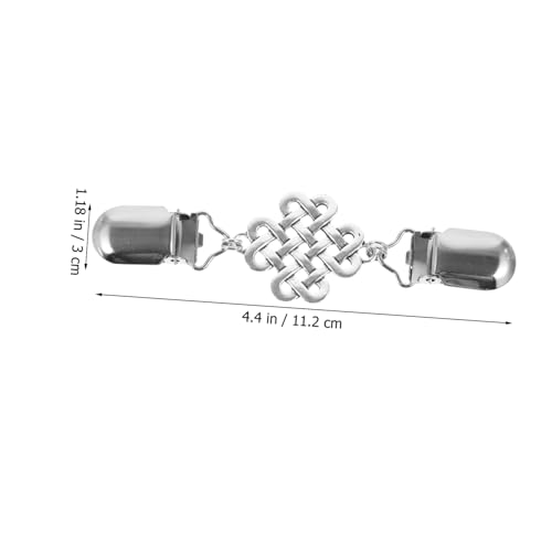 BESTYASH 2 Stück Vintage Teiliges Strickjacken Clips aus Metall Taillenstraffer und Schalhalter für Damen Leicht Robust Vielseitig Einsetzbar als Cardigan oder Schalverschluss Stilvolle von BESTYASH