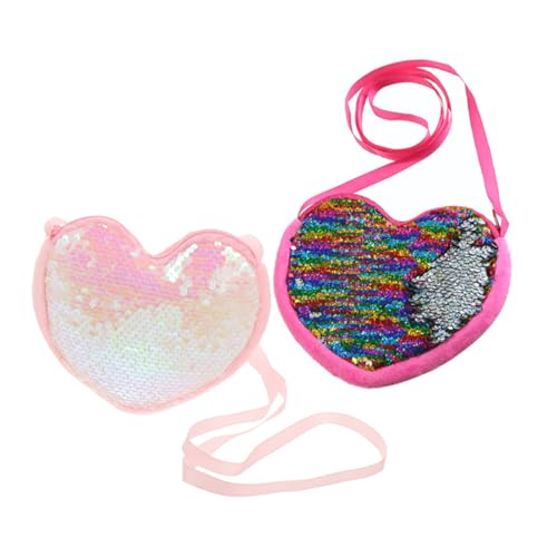 BESTYASH Herzförmige Tasche Für Kinder Pailletten-umhängetasche Geldbörse Für Kleinkinder Kindertasche Funkelndes Herz-Design BESTYASH Herzförmige Tasche Für Kinder Pailletten-umhängetasche Geldbörse Für Kleinkinder Kindertasche Funkelndes Herz-Design von BESTYASH