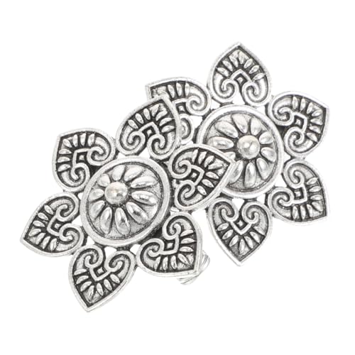 BESTYASH 2 Stücke Vintage Blume Pullover Clips Cape Mantel Retro Strickjacke Schal Kragen Verschluss Kleid Hemd Brosche Clip Für Frauen Jacke Kleidung von BESTYASH