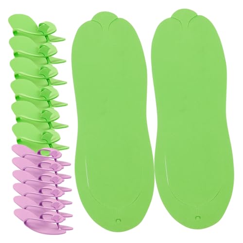 BESTYASH 20 Paare Einweg EVA Pediküre Slipper Rutschfeste Spa Hausschuhe für Damen und Herren Faltbare Dicke Einmal slipper für Salon Hotel Strand und Zuhause Zufällige Zufällige Farbe von BESTYASH