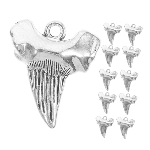 BESTYASH 20stücke Haifischzahn-anhänger Für Diy Schmuck Haizahn-form Schlüsselanhänger Design Zum Basteln von BESTYASH
