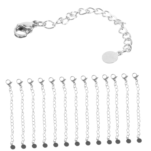 BESTYASH 20 Stück Teiliges Kettenverlängerungs mit Langlebigen Karabinerverschlüssen Einfach Anzubringende Schmuckverlängerung für Halsketten Armbänder und Anhänger Rostfrei und Poliert von BESTYASH