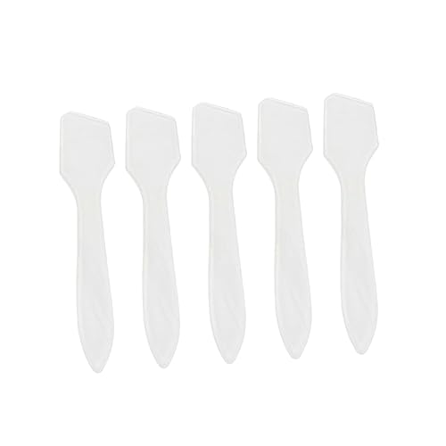 BESTYASH 200 Stück Kosmetikspatel für Gesichtsmaske Transparente Löffel für Gesichtscreme DIY Beauty Tool zum Auftragen von Masken und Cremes von BESTYASH