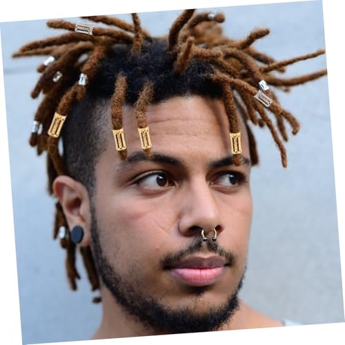BESTYASH 200 Stück Teiliges Haarschmuck Dreadlock Ringe aus Dünn und Biegsam Gold und Silberfarbene Haarringe zum Flechten und Haarverlängerung Vielseitige Haarschmuck für Festival und von BESTYASH