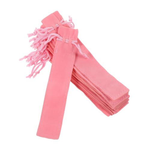 BESTYASH 20Stücke Kordelzug Stifttaschen Flusenstiftbeutel Langlebige Stiftverpackung Kompakte und Geschenkbeutel für Bleistifte und Kugelschreiber für Schule von BESTYASH