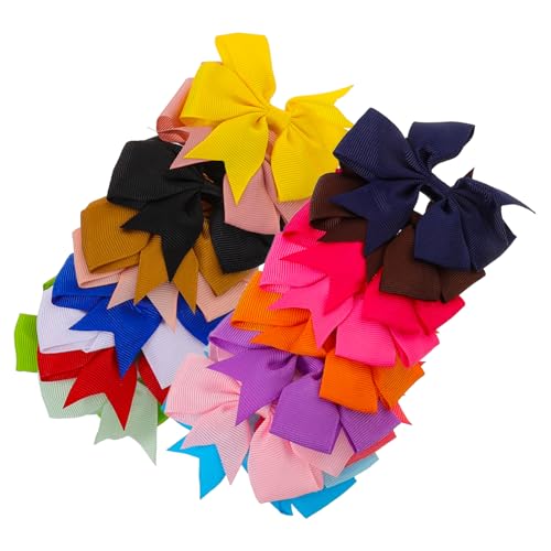 BESTYASH 20stücke Haarschleifen Für Mädchen Mit Clips Haarschmuck Für Kleinkinder Und Junge Mädchen Leuchtende Haar Bögen Und Barrettes Als Für Junge von BESTYASH