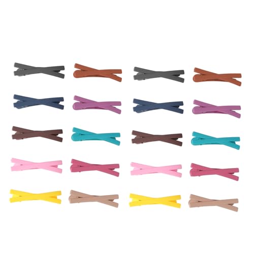 BESTYASH 20stücke Bunte Haarspangen Für Mädchen Matte Farben Kreuz-haarclips Haarschmuck Für Partys Geburtstage Und Besondere Anlässe Für Jugendliche von BESTYASH