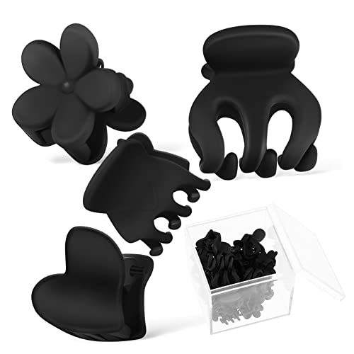 BESTYASH 24 Stück Armreif Clip Hair Card Mädchen Clips farbig kleine Haarspangen Haarklammern für Frauen Party Haarclip Haarspangen Haarspangen Mini-Haarspangen Haarspangen schnappen Acryl von BESTYASH