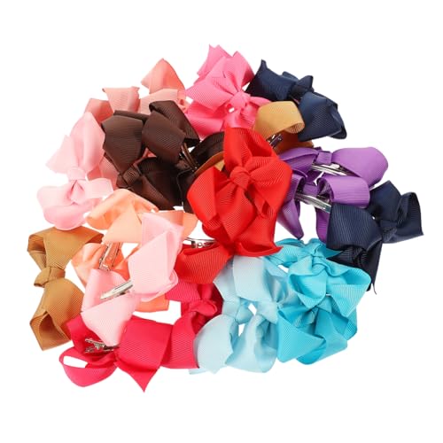 BESTYASH 24 Stück Haarschleifen für Mädchen Bunte Haarspangen mit Bogen für Mädchenhaarschmuck Geeignet für Partys Reisen und Alltag von BESTYASH