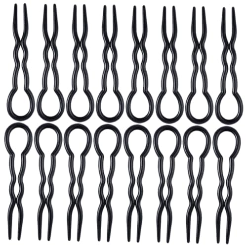 BESTYASH 24stücke U-förmige Haargabeln Brötchen Haarnadel Hochsteckfrisur Haarstylingwerkzeuge Damen Haarzubehör von BESTYASH