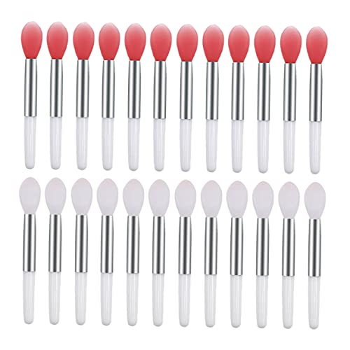 BESTYASH 24stücke Silikon Lippenstift Pinsel Applikator Satz Für Frauen Tragbare Lippenmasken Make up Tools Silikon Lippenbalsampinsel Für Lippenpflege Und Lippenstift Anwendung Pink Und von BESTYASH